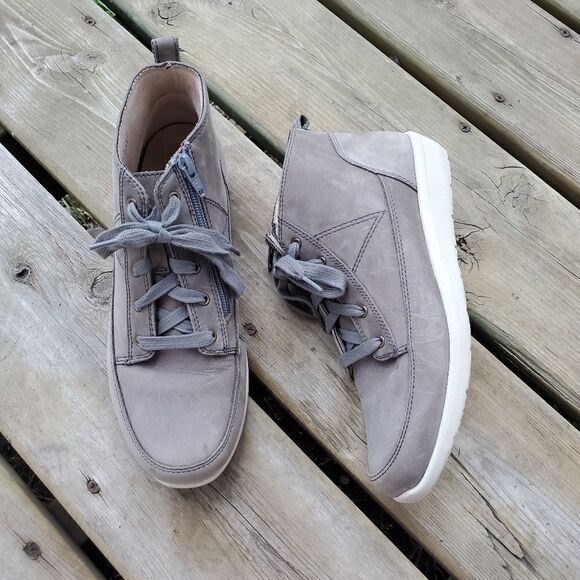 Vionic Orthaheel Shawna Slate Gray Casual Boot Waterproof High Top Sneakers 7.5 - Picture 2 of 9